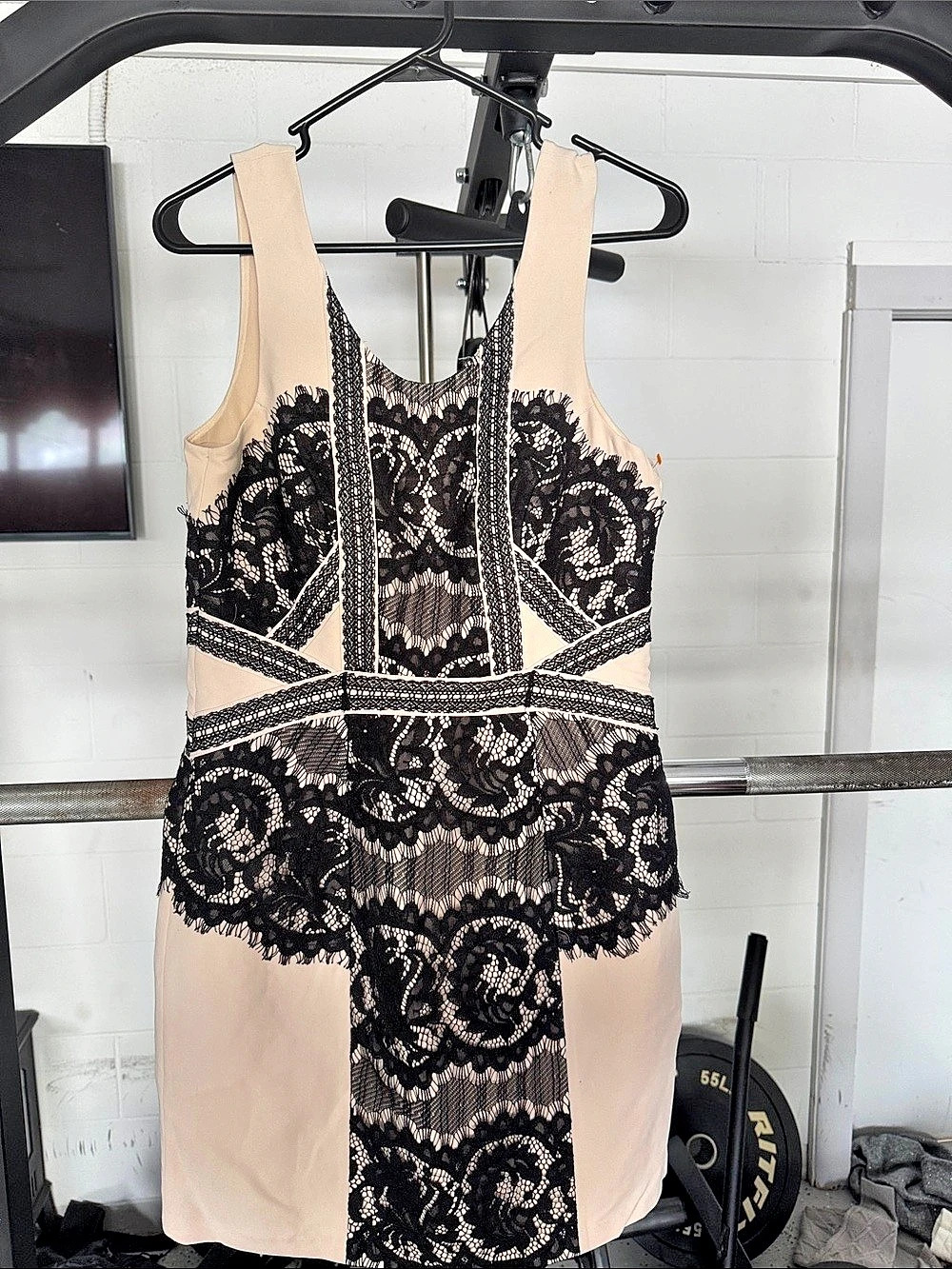 H&M Floral Mini Dress in Pink & Black Size 10